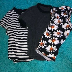 3 crop tops